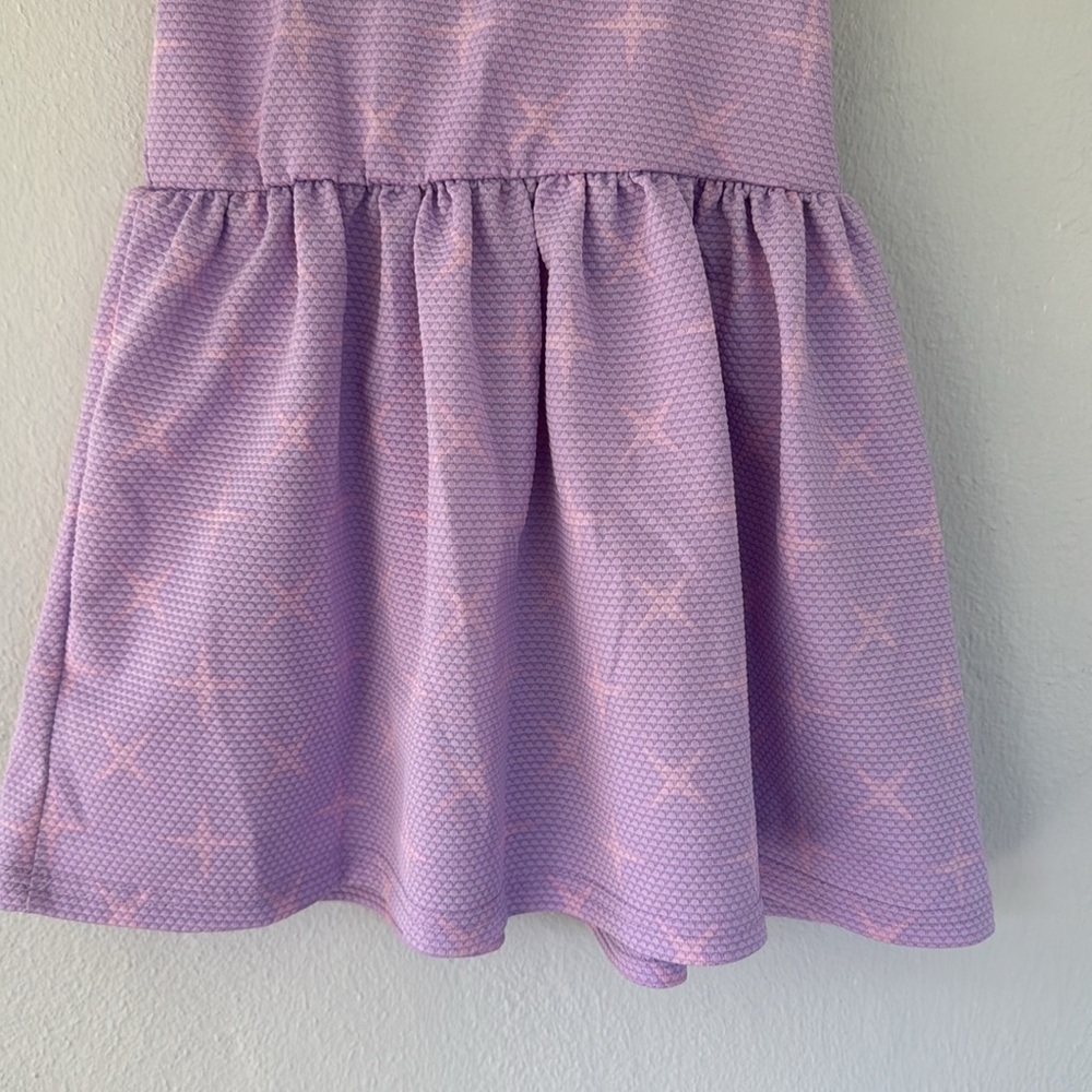 Nickelodeon Shimmer & Shine purple sleeveless graphic print skater dress size 3T - Picture 8 of 10